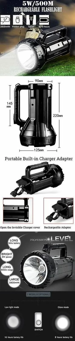 Perfet 1200LM Camping Lumière Rechageable LED Lampe De Poche 2 Modes Lampe De Secours Voyage 4 Perfet 1200LM Camping Lumière Rechageable LED Lampe De Poche 2 Modes Lampe De Secours Voyage -Glass Vases Boutique de vente 147142036 max