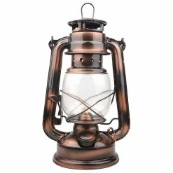GHCD 25cm Portable Étanche Joint Extérieur Camping Lumières|antique Lampe|Clairage Outdoorlight Lampe (Bronze)