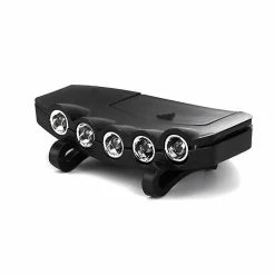 Mickcara 5 Lampes Led Phares à Cheval Phare Phare Abs Chapeau Chapeau Lampe De Tête Lumière Pêche Camping Chasse Outil Extérieur