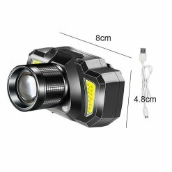 Mickcara Phare à LED Lampe De Poche Usb Rechargeable Lampe Frontale Torche étanche Pour Le Camping Randonnée à L’extérieur -Glass Vases Boutique de vente 162219649 max