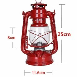 Mickcara Rétro Camping Extérieur Kérosène Lampe Huile Lanterne Légère Décoration De Style Méditerranéen Multifonction Structure En Fer Lampiao Querosene