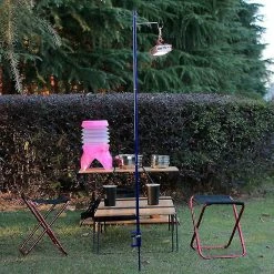 Unbranded Lampes De Camping Lanternes Lampe Pliante Extérieure Support De Poteau Tente Camping Portable Support De Lumière Suspendue -Glass Vases Boutique de vente 173878688 max