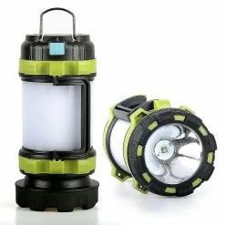 Venalisa 1200 Lumen 100w Usb Rechargeable Led Torche, Camping Outdoor Lampe De Poche