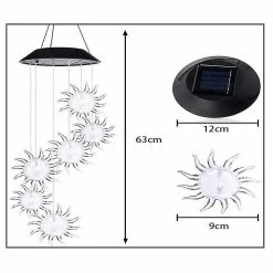 Qian Led Carillons De Vent Solaire, Colonne De Bulle Colorée Lampe De Carillon De Vent Solaire, Cloche De Vent Commémorative Pour Le Décor De Jardin -Glass Vases Boutique de vente 176679367 max