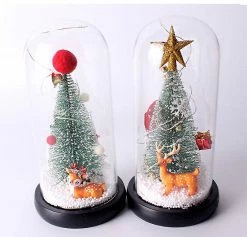 Qian Noël Cadeau Créatif Cedar Window Décoration Led Lampe Verre Couverture Décoration -Glass Vases Boutique de vente 179061430 max