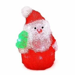 High-great Tech Père Noël 3d Acrylique 16 Led Lumières Cartoon Lampe Décoration De Noël Mariage Stéréo -Glass Vases Boutique de vente 183054054 max