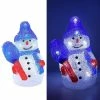 High-great Tech Bonhomme De Neige 3d Acrylique 16 Led Lumières Cartoon Lampe Décoration De Noël Mariage Stéréo String