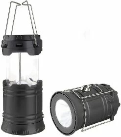 Unbranded Lampe De Camping Solaire Pliable Led Lampe De Poche Rechargeable Lanterne De Cheval Lampe De Randonnée Extérieure