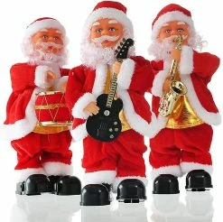 Unbranded Chanter Danser Le Père Noël, Chant électrique Chanter Danser Poupée à Piles Père Noël Musical Avec Lampe Décorations De Noël -Glass Vases Boutique de vente 191139552 max