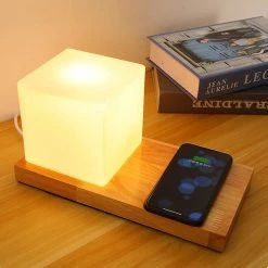 Unbranded Lampe De Table De Chevet Avec Chargement USB -Glass Vases Boutique de vente 193885941 max