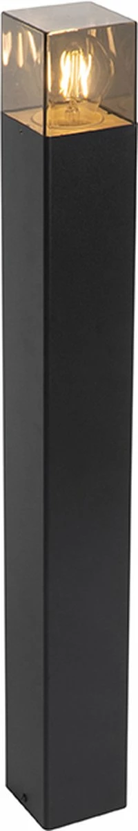 QAZQA Danemark - Lampe D'extérieur Sur Pied Moderne | Lampadaire D'extérieur - 1 Lumière - H 70 Cm - Zwart - Éclairage Extérieur