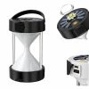 Darmowade Lanternes De Camping Led Lampe Solaire Rechargeable Étanche Portable Lumière D’Urgence Noir