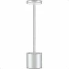 Unbranded Veilleuses Éclairage Ambiant Sans Fil LED Lampe De Table Portable USB Rechargeable Argent