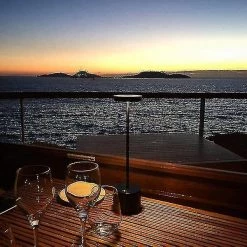 Unbranded Veilleuses Éclairage Ambiant Sans Fil LED Lampe De Table Portable USB Rechargeable Argent -Glass Vases Boutique de vente 206374070 max