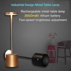 Unbranded Veilleuses Éclairage Ambiant Sans Fil LED Lampe De Table Portable USB Rechargeable Argent -Glass Vases Boutique de vente 206374091 max