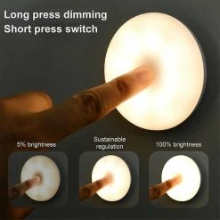 Unbranded Veilleuse Smart Motion Sensor LED Lampe De Nuit WC à Piles Lampe De Chevet Pour Le Couloir De La Chambre