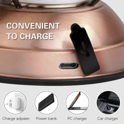 Unbranded Mini Lanterne De Camping Suspendue Usb Lumière Extérieure Lampe De Jardin Résistante à L’eau Avec 2 Modes D’éclairage Pour La Lanterne De Camping De Jardin -Glass Vases Boutique de vente 212190259 max