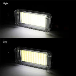 Unbranded Lanterne Portable Lampe De Poche Puissance Par 2 * 18650 Batterie LED COB Magnétique Travail Éclairage Lanternes -Glass Vases Boutique de vente 215139161 max