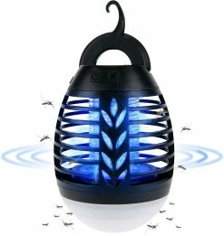 Unbranded 2023 - Lampe Tueur De Moustiques 2 En 1 Lampe De Camping En Plein Air Ipx6 étanche USB Charge Portable Avec Crochet
