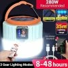 HSKMALL Lumières De Camping Lanternes 280w Lampe De Tente Solaire Camping Extérieur Led Ampoules Lumières Lanterne Portable Maison 280w Lumière Solaire