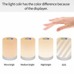 HSKMALL Lampes De Camping Lanternes Hand Lift Touch Dimmable Couleur Changeante Led Veilleuse Lampe De Chevet Lanternes Portables -Glass Vases Boutique de vente 224093115 max