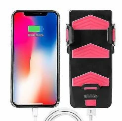 Unbranded Lampe De Vélo étanche 4 En 1, Support De Téléphone De Vélo, Cloche De Cycle, Banque D’alimentation De Téléphone Portable