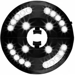 Unbranded Lampe Pour Parasol De Jardin, Lumière Parapluie, 24 Leds, Modèle D’éclairage 3, Lumière (lumière Chaude) (blanc)