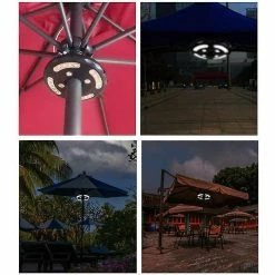 Unbranded Lampe Pour Parasol De Jardin, Lumière Parapluie, 24 Leds, Modèle D’éclairage 3, Lumière (lumière Chaude) (blanc) -Glass Vases Boutique de vente 236434397 max