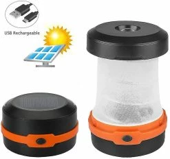 Unbranded Lanterne De Camping Lampe De Poche, Pliable, Lampe De Camping 2 En 1 Et Crochet