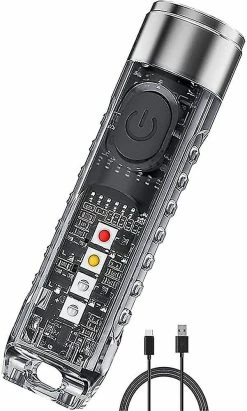 Unbranded Mini Lampe De Poche Uv Torche, 400 Lumens Rechargeable Led Lampe De Poche Torche