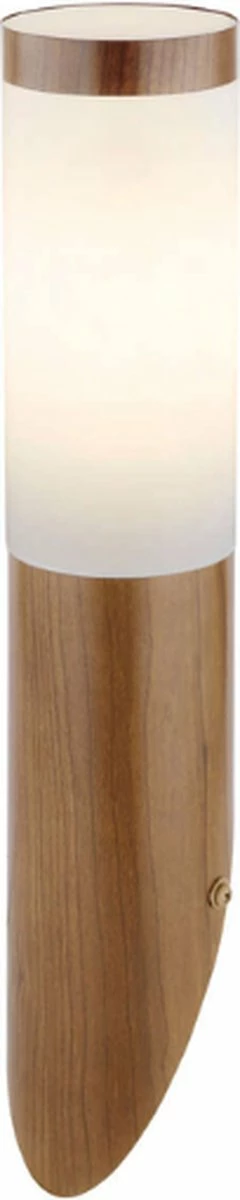 Globo Lampe D'extérieur Avec Détecteur De Mouvement 7,6 X 7,6 X 39 Cm | ACIER INOXYDABLE | Marron | E27 | Lampe D'extérieur Avec Capteur