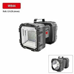 Mowii W844-l2 Led Projecteur Double Tête Lampe De Poche Usb Rechargeable Travail L