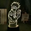 Unbranded Naruto Kakashi 3d Led Night Light Kids Chambre Lampe De Table