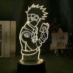 Unbranded Naruto Kakashi 3d Led Night Light Kids Chambre Lampe De Table