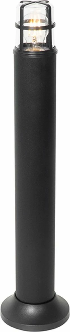 QAZQA Kiki - Lampe D'extérieur Sur Pied Moderne | Lampadaire D'extérieur - 1 Lumière - H 700 Mm - Zwart - Éclairage Extérieur