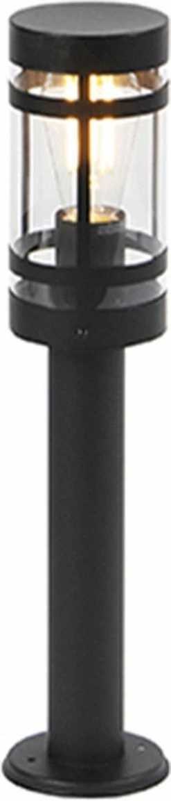 QAZQA Gleam - Lampe D'extérieur Moderne à LED Smart | Lampadaire Pour L'extérieur Avec WiFi - 1 Lumière - H 50 Cm - Zwart - Éclairage Extérieur -Glass Vases Boutique de vente 257x1200