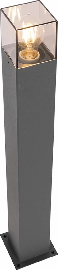 QAZQA Danemark - Lampe D'extérieur Sur Pied Moderne | Lampadaire D'extérieur - 1 Lumière - H 70 Cm - Gris Foncé - Éclairage Extérieur -Glass Vases Boutique de vente 259x1200