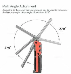 Unbranded 2022 Nouvelle Lampe De Travail Rechargeable USB, Torche De Lampe De Poche à épi, Inspecti Led -Glass Vases Boutique de vente 263355356 max