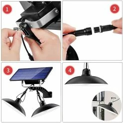 Sevenprin Jardin Balcon Suspendu Lampe Solaire Camping Extérieur Suspension Avec Panneau Solaire -Glass Vases Boutique de vente 266075747 max