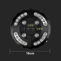 Hono Lampe Pour Parasol De Jardin, Lumière De Parasol De Patio, 24 Leds, 3 Mode D’éclairage