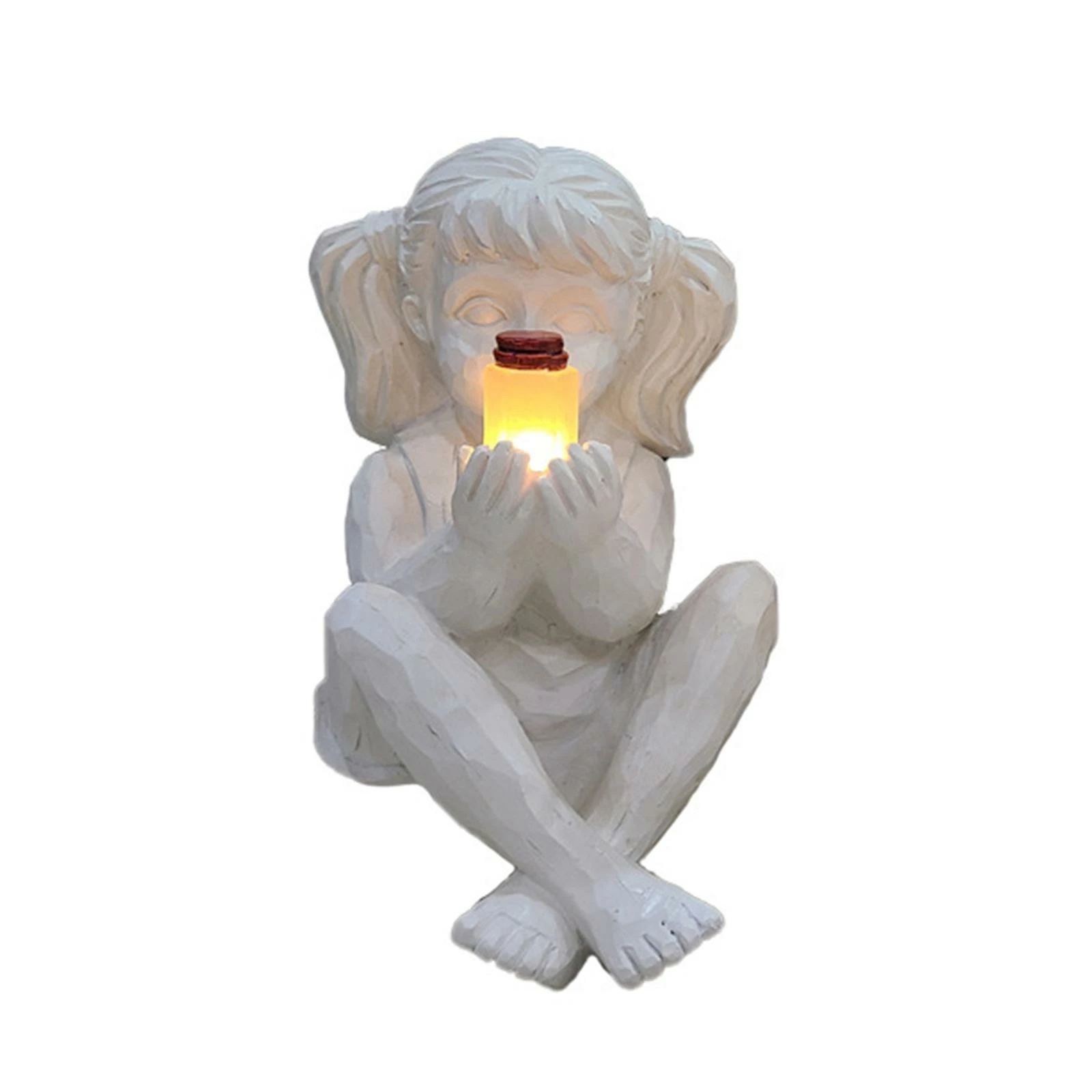 Cumdel Solar Boys Girls Statue Enfants Tenant Une Bouteille D’Éclairage Jardin Extérieur Imperméable Résine Lampe Ornement 1 Cumdel Solar Boys Girls Statue Enfants Tenant Une Bouteille D’Éclairage Jardin Extérieur Imperméable Résine Lampe Ornement