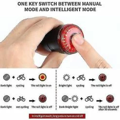 Unbranded Outils De Vélo Vélo Lampe De Poche Vélo Feu Arrière Auto Brake Sensing Imperméable Led Charges Cyclisme Feu Arrière Selle -Glass Vases Boutique de vente 279456027 max