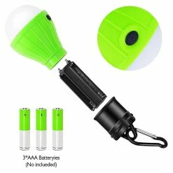 Unbranded Portable Multifonctionnel 3led Ampoule Lampe Suspendue Camping Light Outdoor
