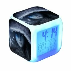 Sevenprin Elden Ring Digital Alarm Clock Lampe Led Touch Night Light Avec 7 Couleurs Changer