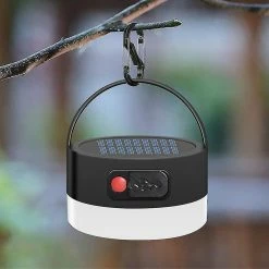 Unbraned Lampe De Camping Solaire, Lampe De Tente LED Rechargeable Usb Pour La Randonnée, Le Camping