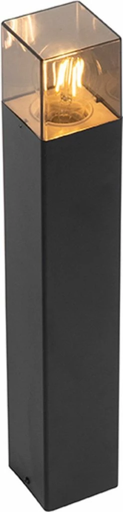 QAZQA Danemark - Lampe D'extérieur Sur Pied Moderne | Lampadaire D'extérieur - 1 Lumière - H 50 Cm - Zwart - Éclairage Extérieur -Glass Vases Boutique de vente 290x1200