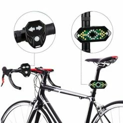 Unbranded Vélo Clignotant Cyclisme Feu Arrière Intelligent Usb Vélo Rechargeable Feu Arrière Télécommande Led Avertissement Lampe