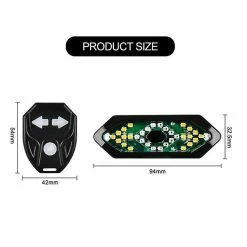 Unbranded Vélo Clignotant Cyclisme Feu Arrière Intelligent Usb Vélo Rechargeable Feu Arrière Télécommande Led Avertissement Lampe -Glass Vases Boutique de vente 292841840 max