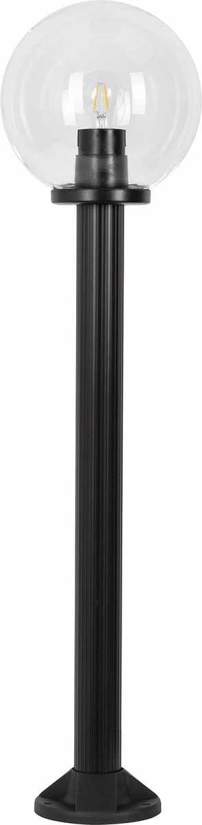 KS Verlichting - Globe 80r Clair Ø 30 - éclairage De Jardin - Lampe De Jardin - Mât Noir - Sphère Claire - Compatible LED 1 KS Verlichting - Globe 80r Clair Ø 30 - éclairage De Jardin - Lampe De Jardin - Mât Noir - Sphère Claire - Compatible LED