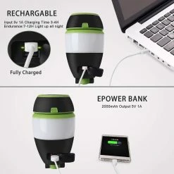 Eleader Lampe Torche Camping Rechargeable 3 En 1 Lampe De Table Tente Lampe De Poche Déformable Lampe De Travail Avec 2000mah Batterie Led -Glass Vases Boutique de vente 298011706 max